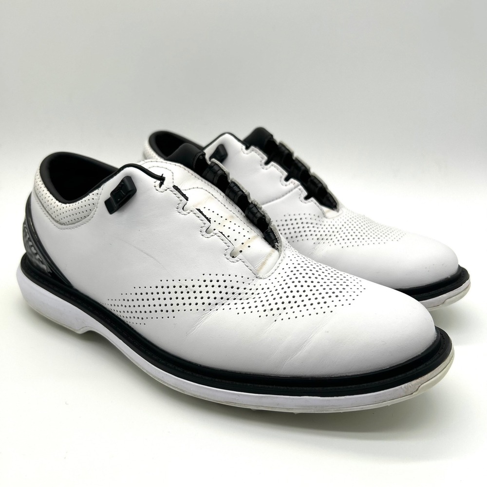 Jordan ADG 4 Golf Shoes Mens 7 White Black Leather Elephant Print DM0103-110 - Picture 4 of 11
